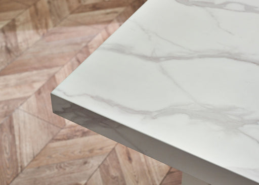 Allegra White Marble Effect Dining Table - Luminex FurnitureDining TableROM001