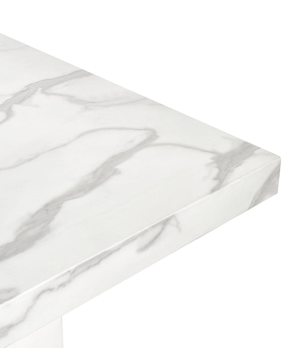 Allegra White Marble Effect Dining Table - Luminex FurnitureDining TableROM001