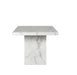 Allegra White Marble Effect Dining Table - Luminex FurnitureDining TableROM001