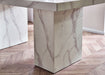 Allegra White Marble Effect Dining Table - Luminex FurnitureDining TableROM001
