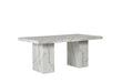 Allegra White Marble Effect Dining Table - Luminex FurnitureDining TableROM001
