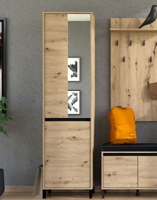 Altara Artisan Oak Slim Hallway Wardrobe - Luminex FurnitureWardrobe3457