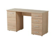 Alvara Oak Effect Desk with 4 Drawers - Luminex FurnitureDesk3039
