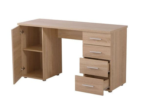 Alvara Oak Effect Desk with 4 Drawers - Luminex FurnitureDesk3039