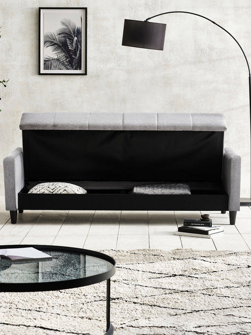 Amara 3 Seater Grey Linen Storage Sofa Bed - Luminex FurnitureSofa bedALF001