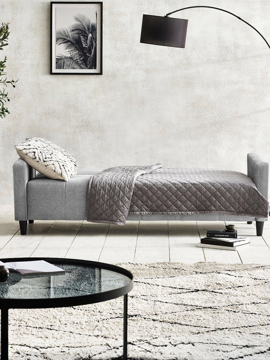 Amara 3 Seater Grey Linen Storage Sofa Bed - Luminex FurnitureSofa bedALF001