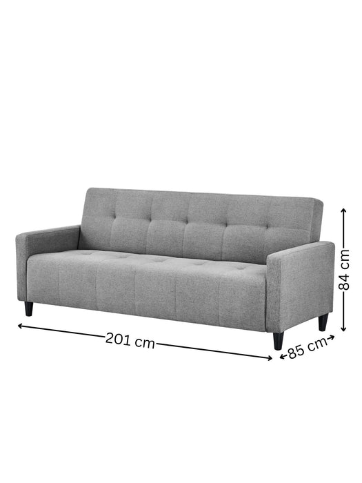 Amara 3 Seater Grey Linen Storage Sofa Bed - Luminex FurnitureSofa bedALF001