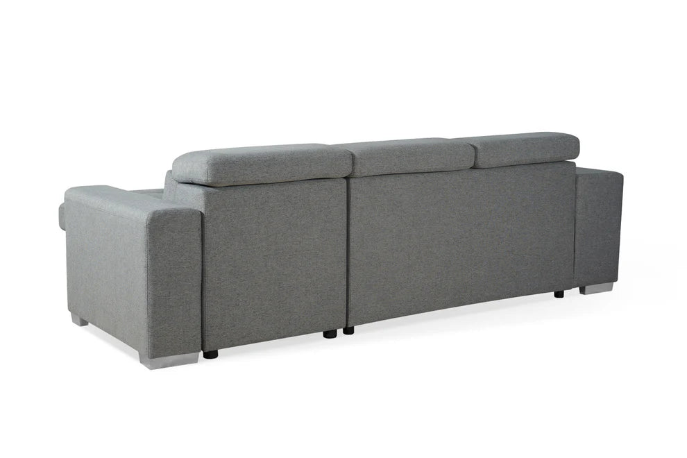 Ambrosia Grey Universal Corner Sofa Bed with Storage - Luminex FurnitureSofasartemis_grey_universal