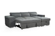 Ambrosia Grey Universal Corner Sofa Bed with Storage - Luminex FurnitureSofasartemis_grey_universal