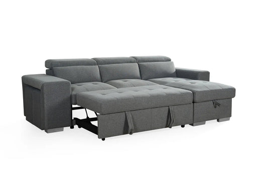 Ambrosia Grey Universal Corner Sofa Bed with Storage - Luminex FurnitureSofasartemis_grey_universal