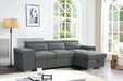 Ambrosia Grey Universal Corner Sofa Bed with Storage - Luminex FurnitureSofasartemis_grey_universal