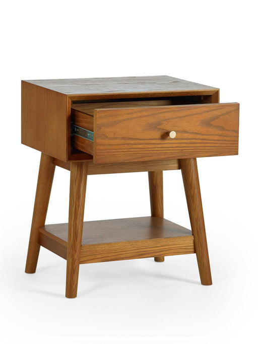 Amelie 1 - Drawer Side Table – Cherry Ash - Luminex FurnitureLamp TableLOW004