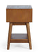 Amelie 1 - Drawer Side Table – Cherry Ash - Luminex FurnitureLamp TableLOW004