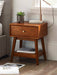 Amelie 1 - Drawer Side Table – Cherry Ash - Luminex FurnitureLamp TableLOW004