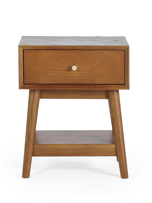 Amelie 1 - Drawer Side Table – Cherry Ash - Luminex FurnitureLamp TableLOW004