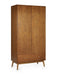 Amelie 2 Door 1 Drawer Wardrobe – Retro Cherry Ash - Luminex FurnitureWardrobeLOW055
