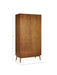 Amelie 2 Door 1 Drawer Wardrobe – Retro Cherry Ash - Luminex FurnitureWardrobeLOW055