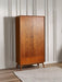 Amelie 2 Door 1 Drawer Wardrobe – Retro Cherry Ash - Luminex FurnitureWardrobeLOW055