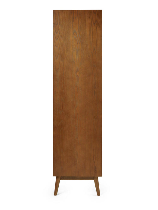 Amelie 2 Door 1 Drawer Wardrobe – Retro Cherry Ash - Luminex FurnitureWardrobeLOW055