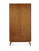 Amelie 2 Door 1 Drawer Wardrobe – Retro Cherry Ash - Luminex FurnitureWardrobeLOW055
