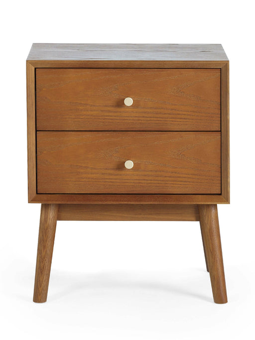 Amelie 2 Drawer Bedside in Cherry Ash - Luminex FurnitureBedside TableLOW051