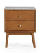 Amelie 2 Drawer Bedside in Cherry Ash - Luminex FurnitureBedside TableLOW051