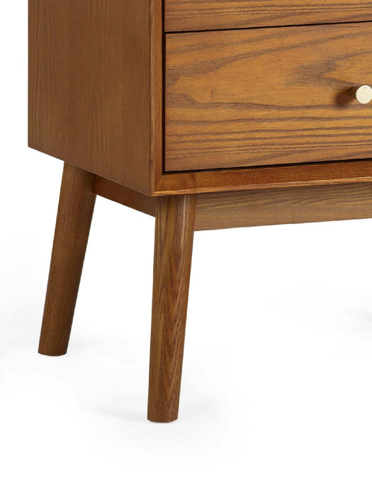 Amelie 2 Drawer Bedside in Cherry Ash - Luminex FurnitureBedside TableLOW051