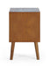 Amelie 2 Drawer Bedside in Cherry Ash - Luminex FurnitureBedside TableLOW051