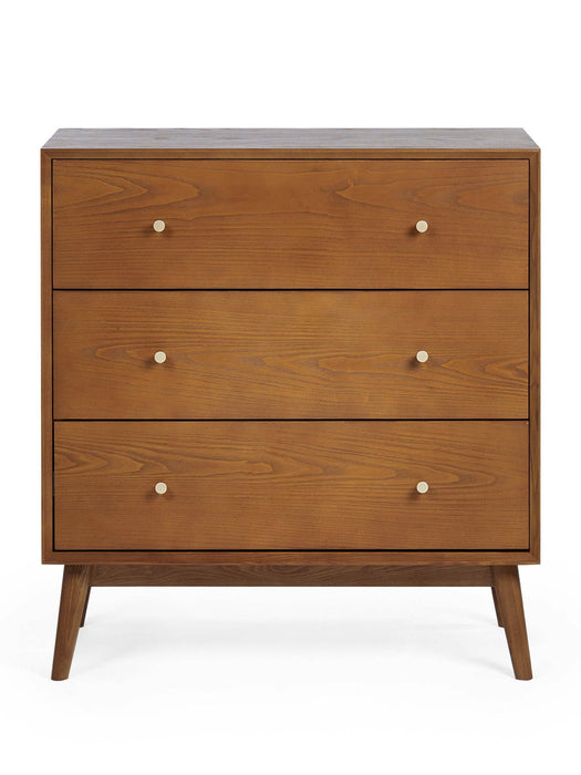 Amelie 3 Drawer Chest in Cherry Ash Veneer - Luminex FurnitureChest of drawersLOW052
