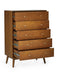 Amelie 5 Drawer Chest in Cherry Ash Veneer - Luminex FurnitureChest of drawersLOW053