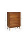Amelie 5 Drawer Chest in Cherry Ash Veneer - Luminex FurnitureChest of drawersLOW053