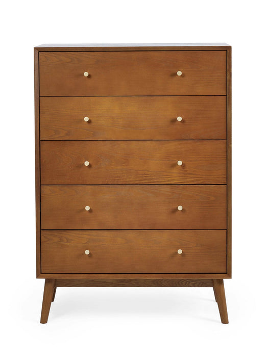 Amelie 5 Drawer Chest in Cherry Ash Veneer - Luminex FurnitureChest of drawersLOW053