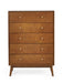 Amelie 5 Drawer Chest in Cherry Ash Veneer - Luminex FurnitureChest of drawersLOW053