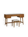 Amelie Dressing Table & Stool Set | Retro Cherry Ash - Luminex FurnitureDressing TableLOW054