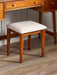 Amelie Dressing Table & Stool Set | Retro Cherry Ash - Luminex FurnitureDressing TableLOW054