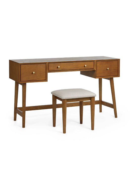 Amelie Dressing Table & Stool Set | Retro Cherry Ash - Luminex FurnitureDressing TableLOW054