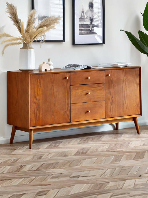 Amelie Large Sideboard – Cherry Ash & Retro Design - Luminex FurnitureSideboardLOW008