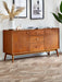 Amelie Large Sideboard – Cherry Ash & Retro Design - Luminex FurnitureSideboardLOW008