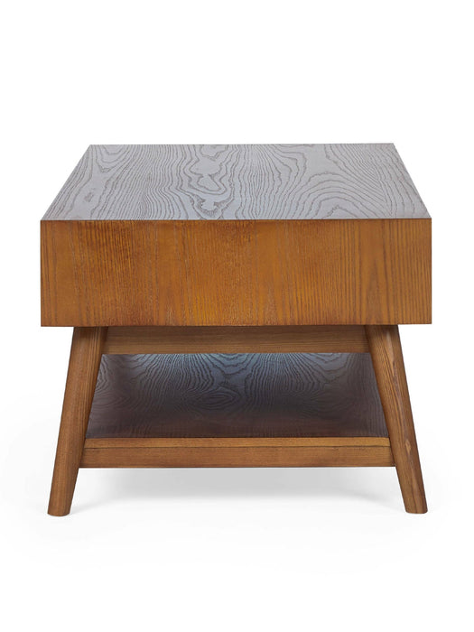 Amelie Retro Coffee Table – Cherry Ash with Drawers - Luminex FurnitureCoffee TableLOW005