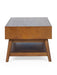Amelie Retro Coffee Table – Cherry Ash with Drawers - Luminex FurnitureCoffee TableLOW005