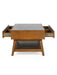 Amelie Retro Coffee Table – Cherry Ash with Drawers - Luminex FurnitureCoffee TableLOW005