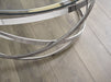Anara Glass & Swirl Metal Coffee Table - Luminex FurnitureCoffee TableVIE001
