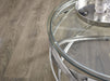 Anara Glass & Swirl Metal Coffee Table - Luminex FurnitureCoffee TableVIE001