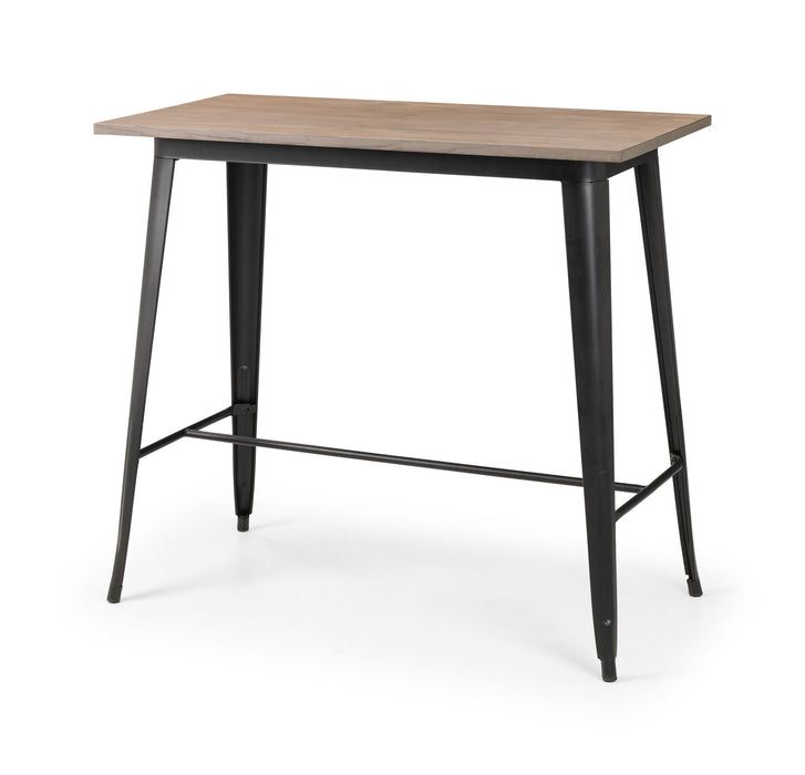 Arabella Bar Table – Mocha Elm & Black Industrial Design - Luminex FurnitureDining TableGRA302