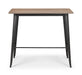 Arabella Bar Table – Mocha Elm & Black Industrial Design - Luminex FurnitureDining TableGRA302