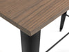 Arabella Bar Table – Mocha Elm & Black Industrial Design - Luminex FurnitureDining TableGRA302