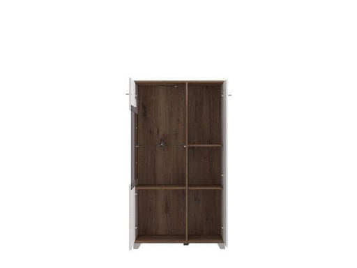 Ardella High Gloss & Oak Effect Low Display Cabinet - LuminexFurnitureDrinks Cabinet, Living, Dining3448