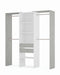 Ardenza Concrete Grey & White Open Door Wardrobe - Luminex FurnitureWardrobe3200