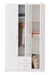 Arlen 3 - Door Wardrobe – White with Mirrored Centre - LuminexFurnitureWardrobe3047