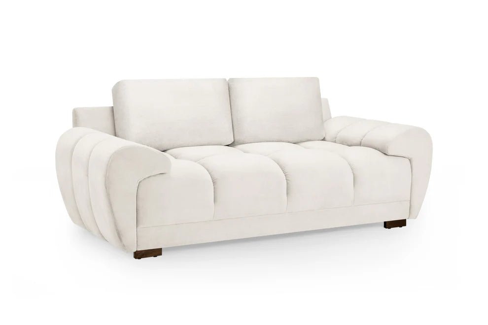 Arlington Cream 2 Seater Sofa - Chenille Velvet - Luminex FurnitureSofasazzuro_sofa_cream_2_seater